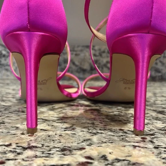 Jewel Badgley Mischka Satin Heels - Picture 7 of 12